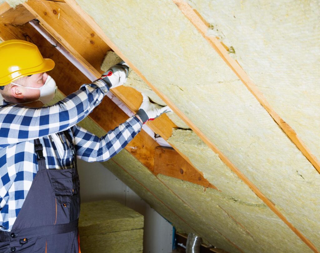 Spray foam applied by insulation contractor in Mineral Bluff, GA