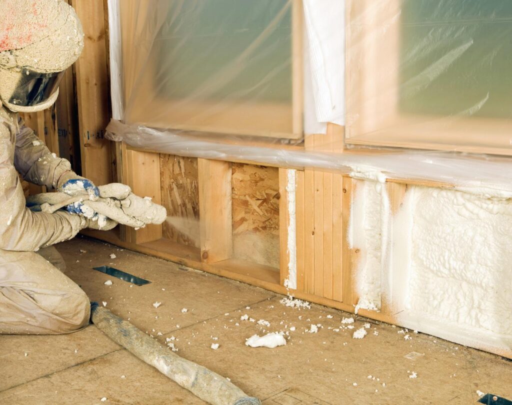 Spray foam insulation installed by insulation contractor in Ball Ground, GA
